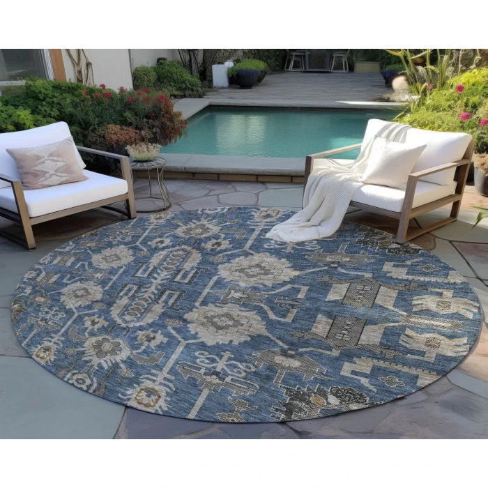 Chantille ACN697 Navy 8' x 8' Rug