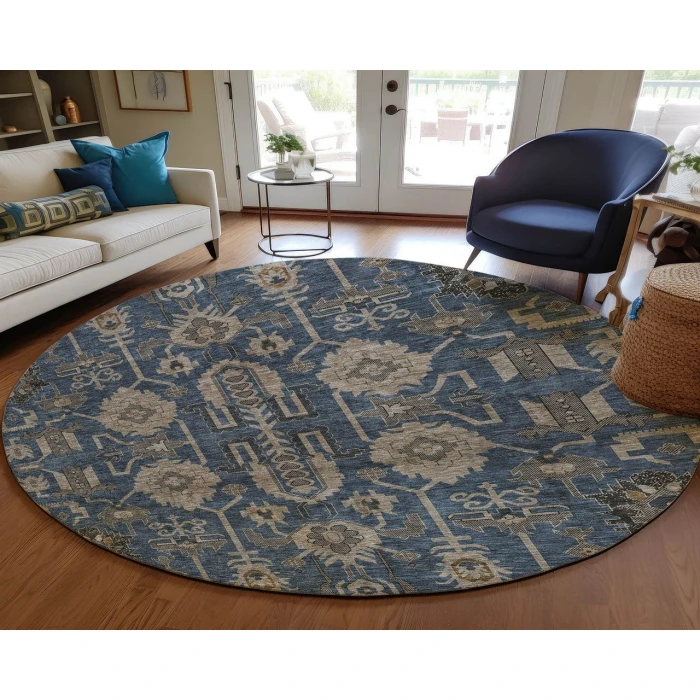 Chantille ACN697 Navy 8' x 8' Rug