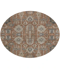 Addison Chantille ACN697 Paprika 8 ft. x 8 ft. Round Rug