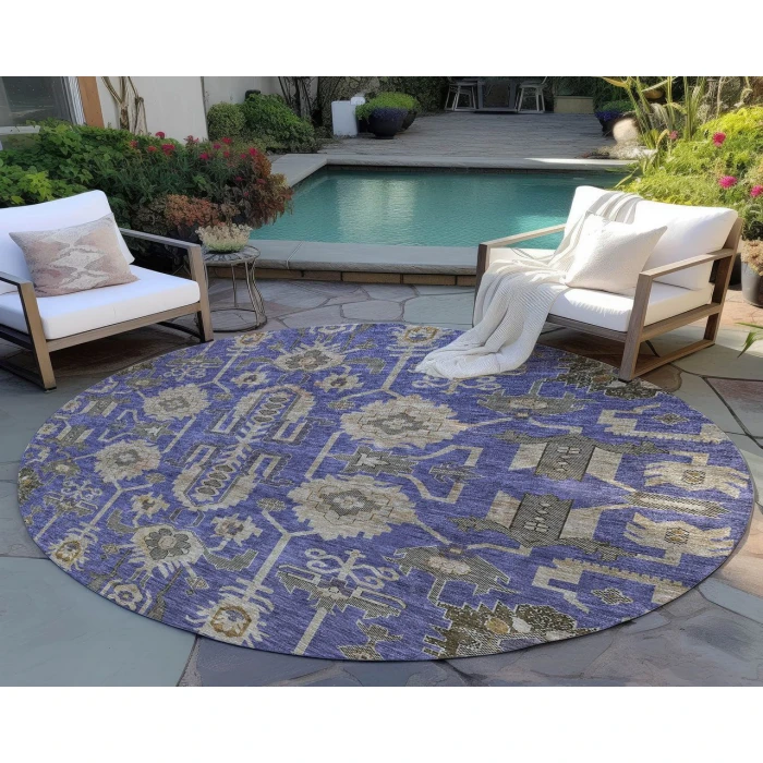 Chantille ACN697 Purple 8' x 8' Rug