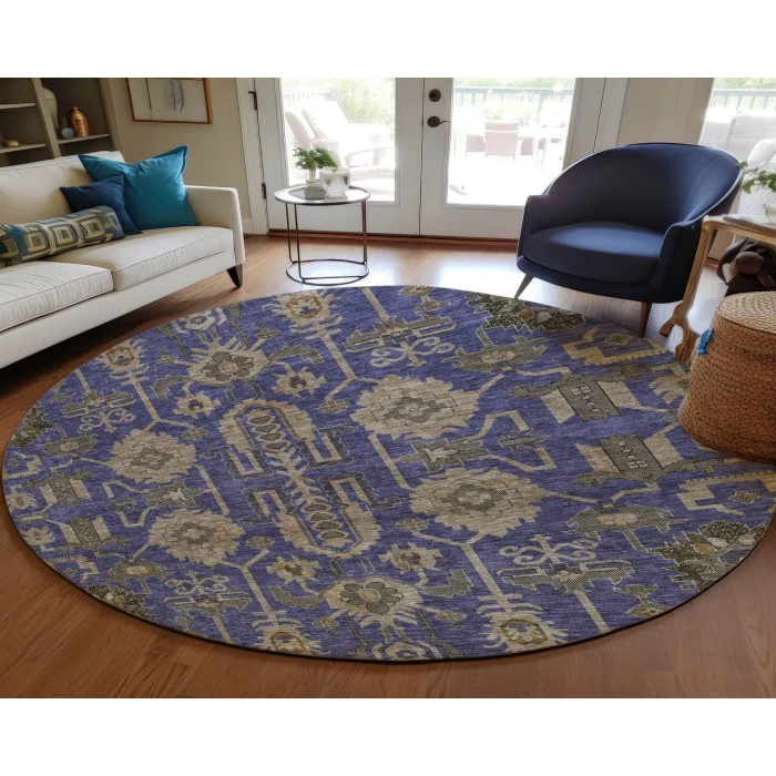 Chantille ACN697 Purple 8' x 8' Rug