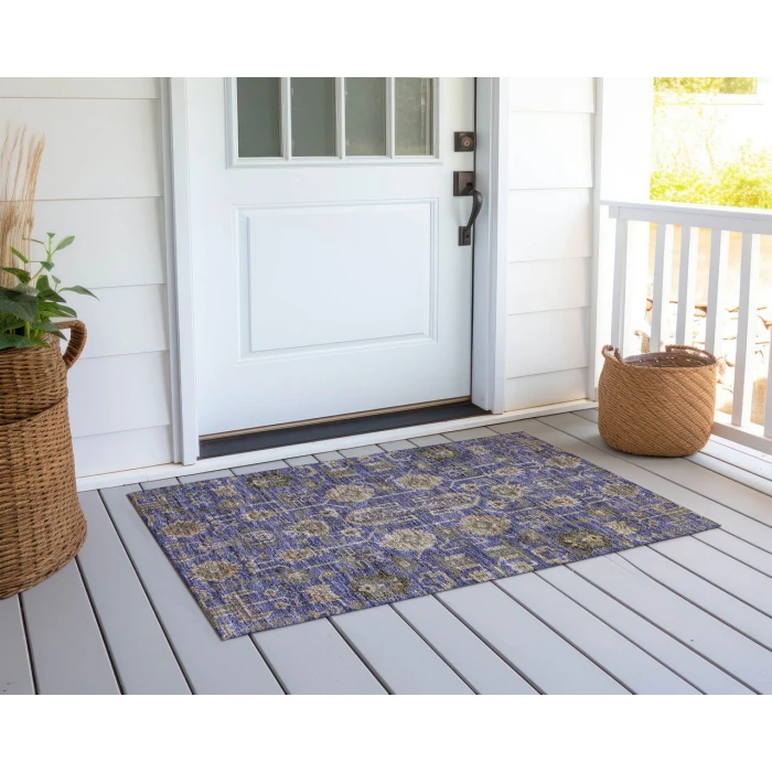 Chantille ACN697 Purple 1'8" x 2'6" Rug