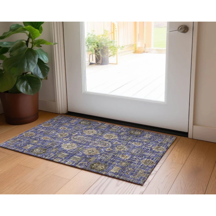 Chantille ACN697 Purple 1'8" x 2'6" Rug