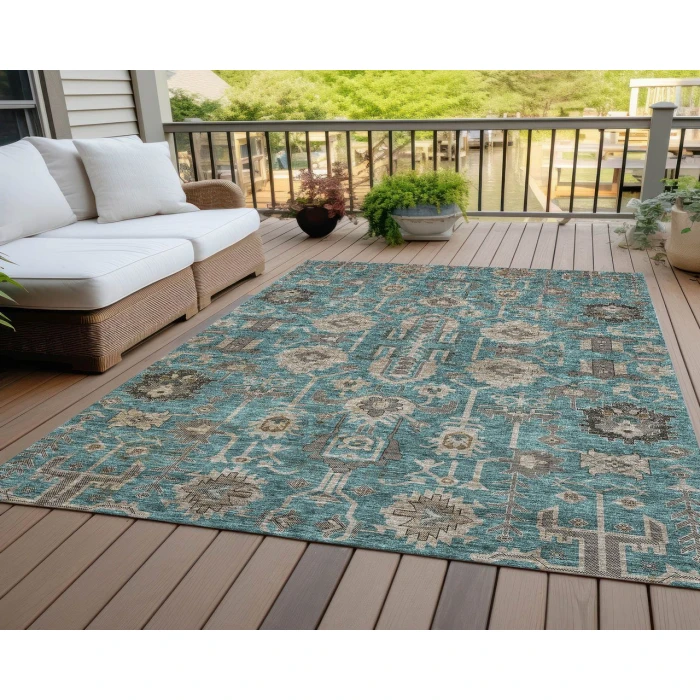 Chantille ACN697 Teal 8' x 10' Rug