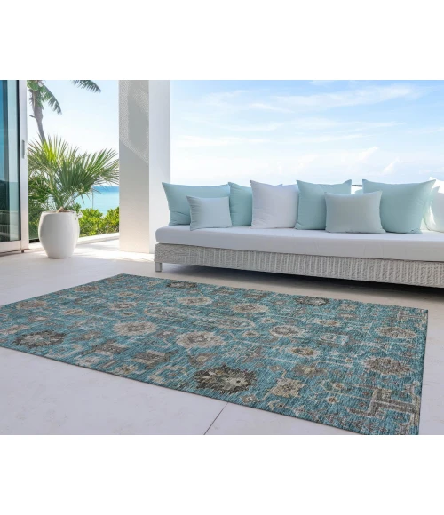 Chantille ACN697 Teal 5' x 7'6" Rug