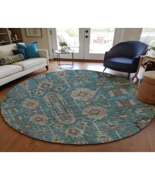 Chantille ACN697 Teal 8' x 8' Rug