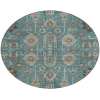Addison Chantille ACN697 Teal 8 ft. x 8 ft. Round Rug
