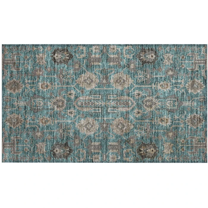 Chantille ACN697 Teal 1'8" x 2'6" Rug