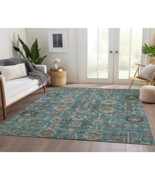Chantille ACN697 Teal 5' x 7'6" Rug
