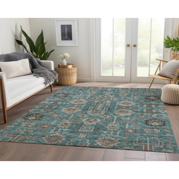 Chantille ACN697 Teal 8' x 10' Rug