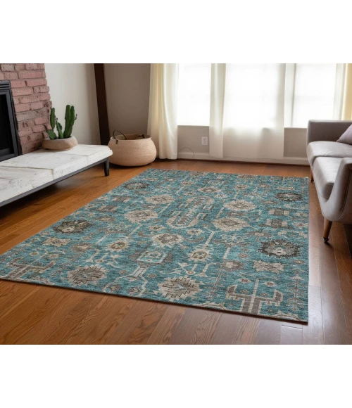 Chantille ACN697 Teal 5' x 7'6" Rug