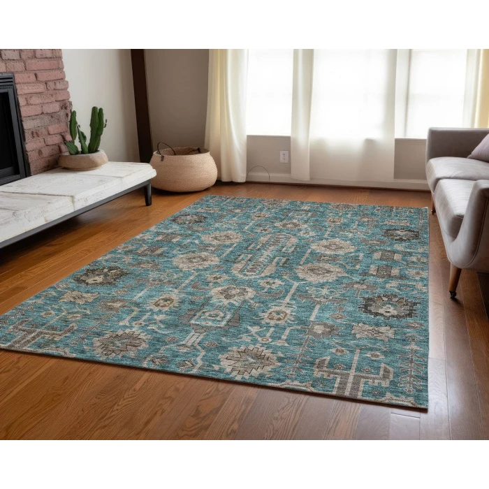 Chantille ACN697 Teal 8' x 10' Rug