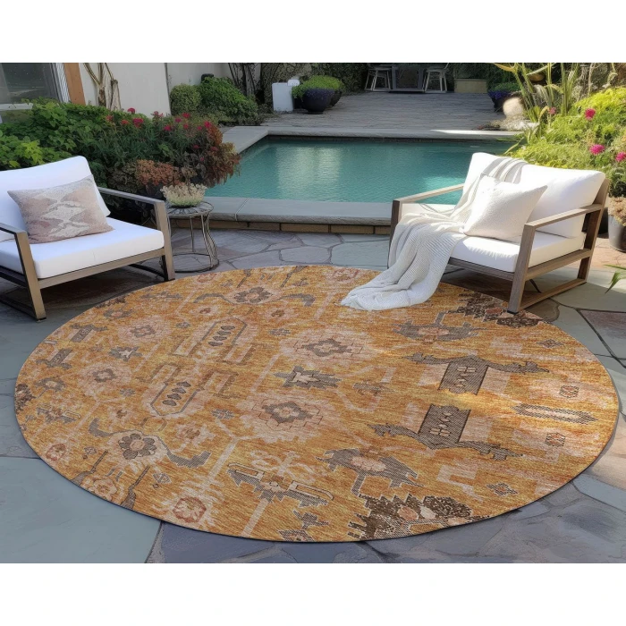 Chantille ACN697 Terracotta 8' x 8' Rug