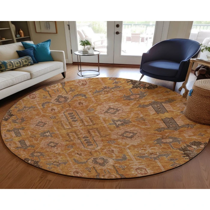 Chantille ACN697 Terracotta 8' x 8' Rug