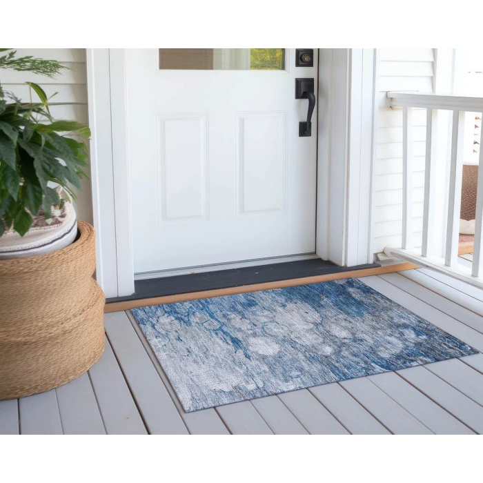 Chantille ACN698 Blue 1'8" x 2'6" Rug