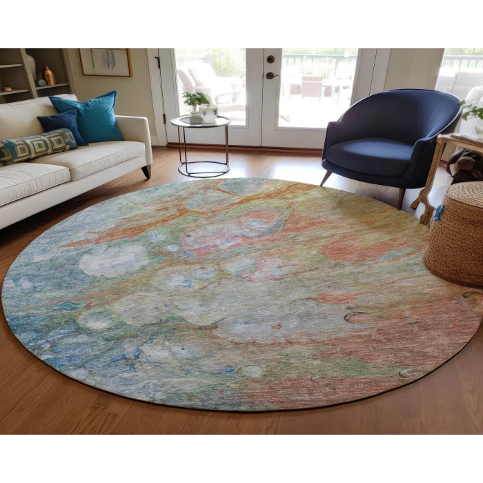 Chantille ACN698 Coral 8' x 8' Rug