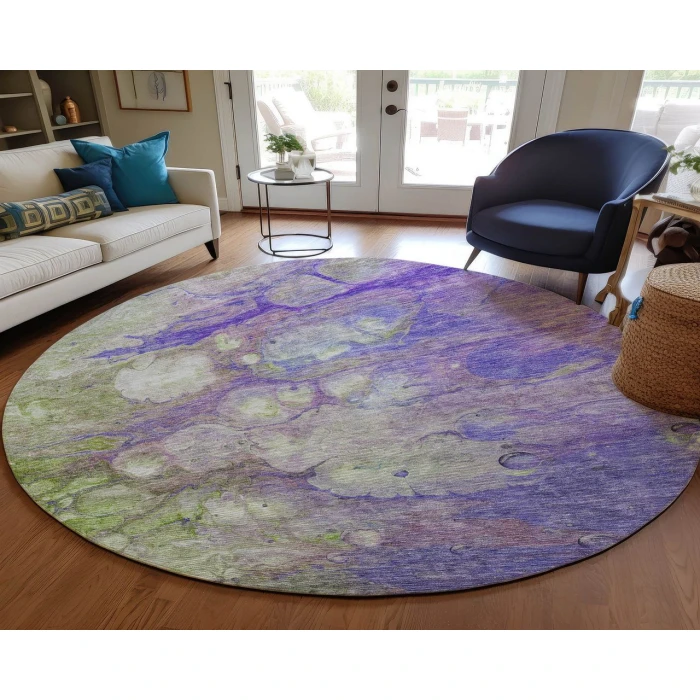 Chantille ACN698 Purple 8' x 8' Rug
