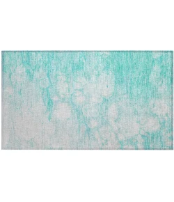 Addison Chantille ACN699 Aqua 1 ft. 8 in. x 2 ft. 6 in. Rectangle Rug