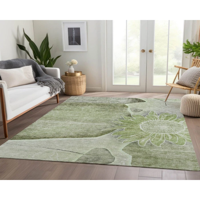 Chantille ACN700 Aloe 5' x 7'6" Rug