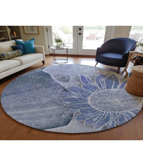 Chantille ACN700 Blue 8' x 8' Rug