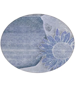 Addison Chantille ACN700 Blue 8 ft. x 8 ft. Round Rug