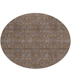 Addison Chantille ACN702 Chocolate 8 ft. x 8 ft. Round Rug