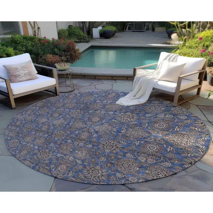 Chantille ACN702 Navy 8' x 8' Rug