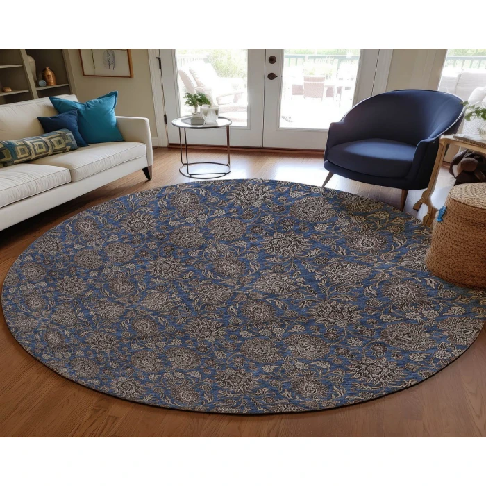 Chantille ACN702 Navy 8' x 8' Rug