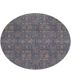 Addison Chantille ACN702 Navy 8 ft. x 8 ft. Round Rug