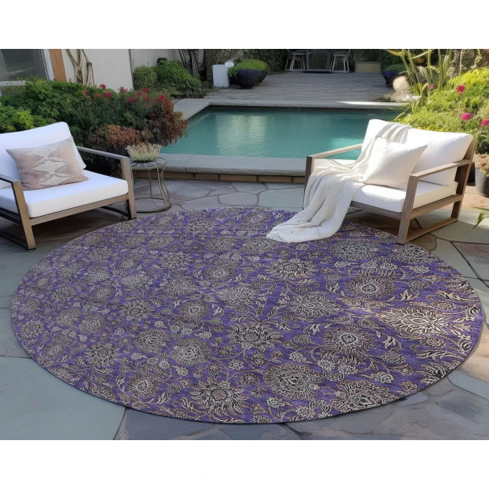 Chantille ACN702 Purple 8' x 8' Rug