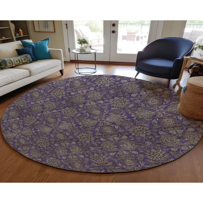 Chantille ACN702 Purple 8' x 8' Rug