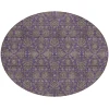 Addison Chantille ACN702 Purple 8 ft. x 8 ft. Round Rug