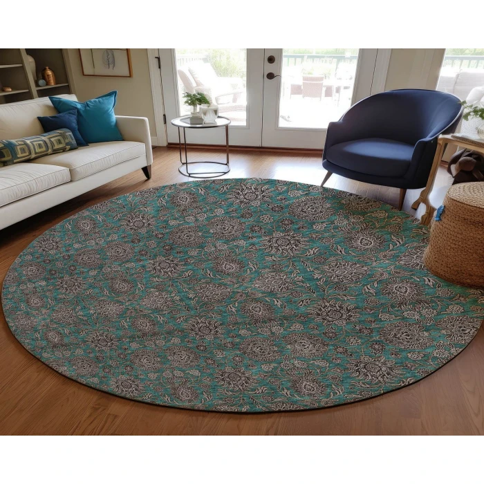 Chantille ACN702 Teal 8' x 8' Rug