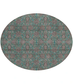 Addison Chantille ACN702 Teal 8 ft. x 8 ft. Round Rug
