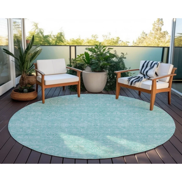 Chantille ACN703 Aqua 8' x 8' Rug