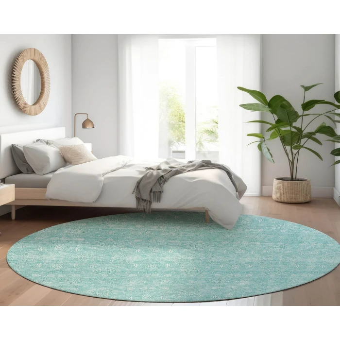 Chantille ACN703 Aqua 8' x 8' Rug