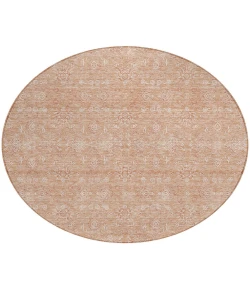 Addison Chantille ACN703 Coral 8 ft. x 8 ft. Round Rug