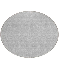 Addison Chantille ACN703 Silver 8 ft. x 8 ft. Round Rug