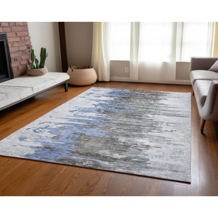 Chantille ACN704 Blue 3' x 5' Rug