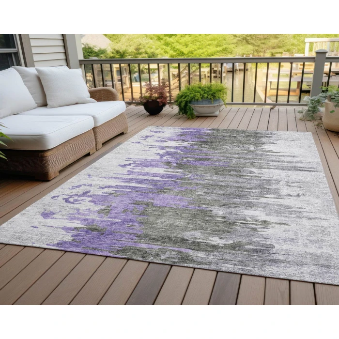Chantille ACN704 Purple 3' x 5' Rug