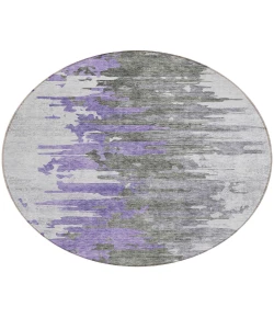Addison Chantille ACN704 Purple 8 ft. x 8 ft. Round Rug