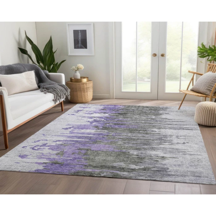 Chantille ACN704 Purple 3' x 5' Rug