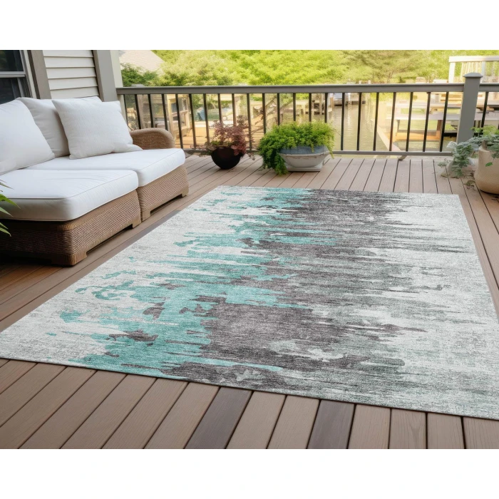 Chantille ACN704 Teal 5' x 7'6" Rug