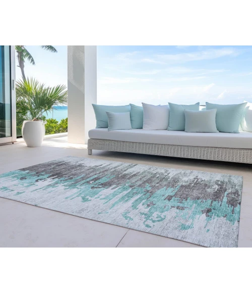 Chantille ACN704 Teal 2'6" x 3'10" Rug