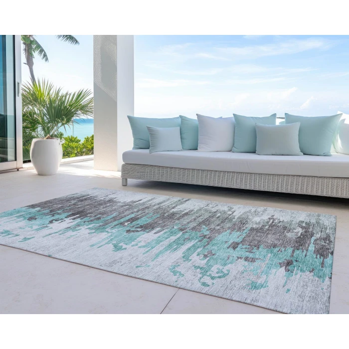 Chantille ACN704 Teal 5' x 7'6" Rug