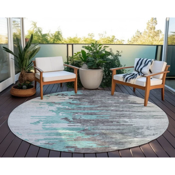 Chantille ACN704 Teal 8' x 8' Rug