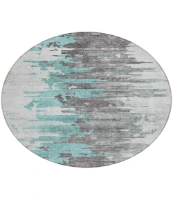 Addison Chantille ACN704 Teal 8 ft. x 8 ft. Round Rug