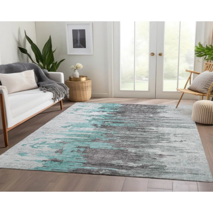 Chantille ACN704 Teal 5' x 7'6" Rug