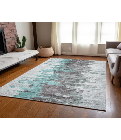 Chantille ACN704 Teal 2'6" x 3'10" Rug