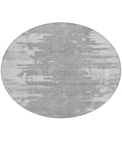 Addison Chantille ACN705 Silver 8 ft. x 8 ft. Round Rug